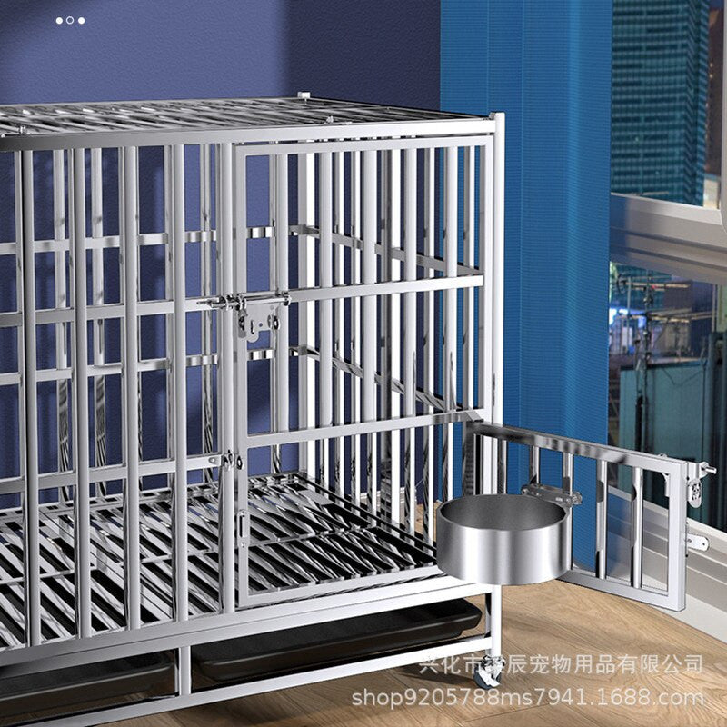 Heavy Duty Stainless Steel Dog Kennel Crate