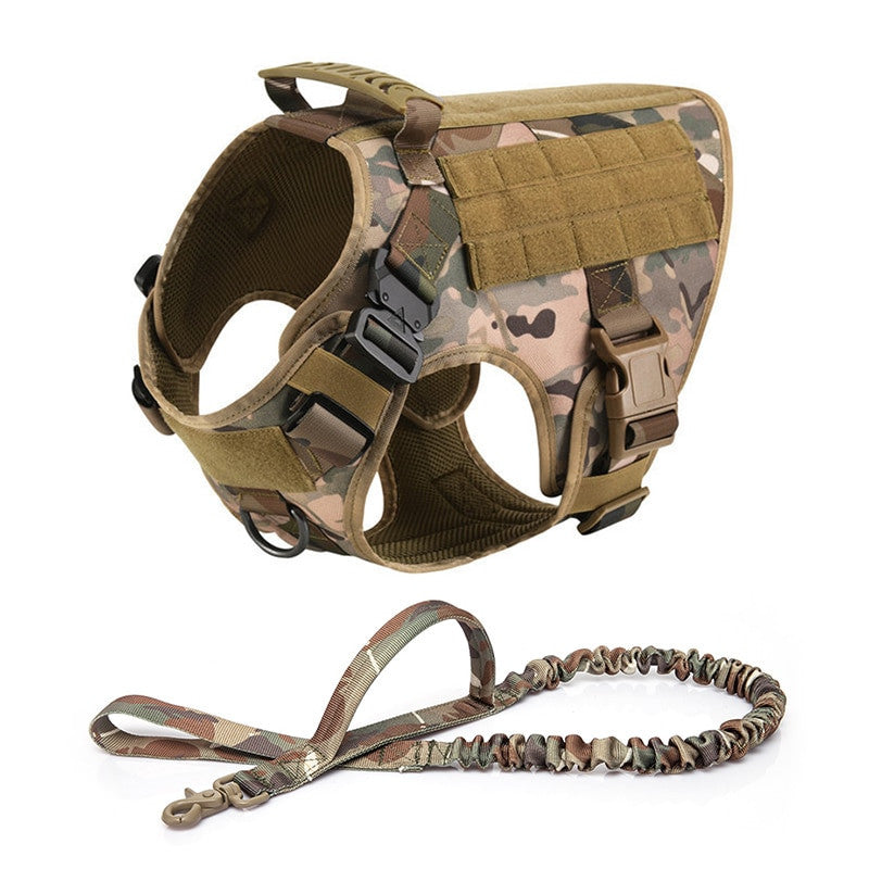 No Pull Harness For Large Dogs Military Tactical Dog Harness Vest