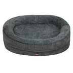 Pawz Orthopedic Plush Dog Bed Soft Washable Pet Bed Grey Cosy Cushion M Size