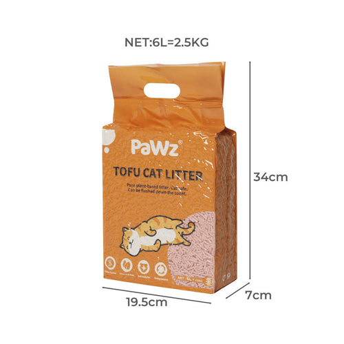 2.5kg Tofu Cat Litter Clumping Peach — view 2