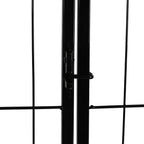 PaWz 8 Panel Pet Dog Playpen Puppy Exercise Black 24 inch