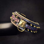 Candy Leather Dog Collar — Black