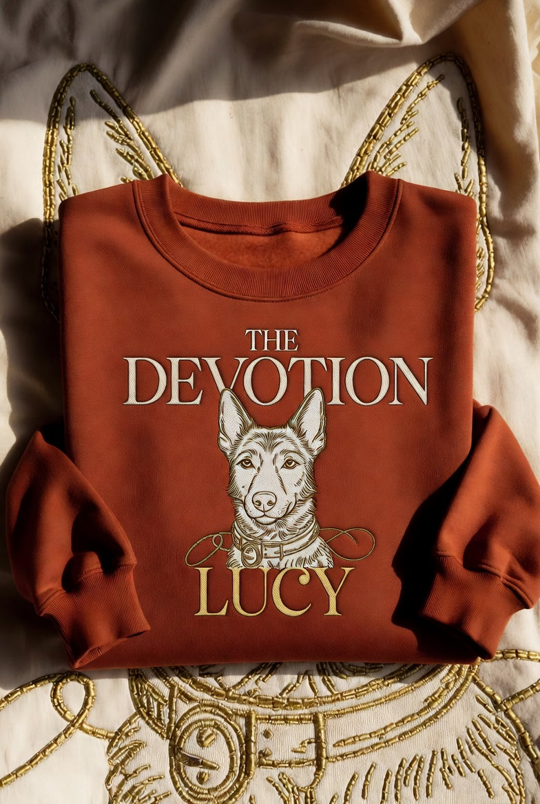 Devotion besticktes Haustier-Eltern-Sweatshirt | Personalisiert