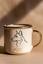 Keramiktasse mit Haustierporträt | Personalisiertes Haustiergeschenk