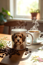 Keramiktasse mit Haustierporträt | Personalisiertes Haustiergeschenk