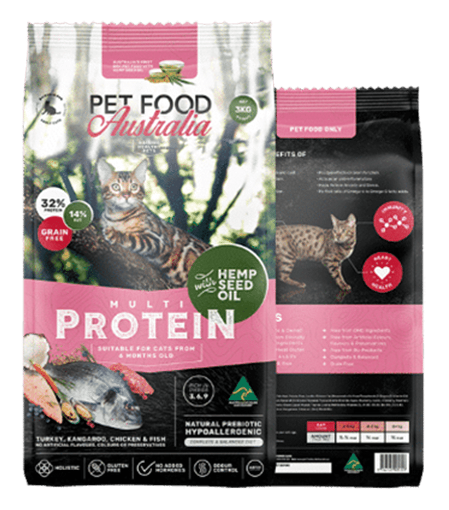 Multi-Protein Dry Cat Food — Kangaroo, Turkey, Chicken & Ocean Fish