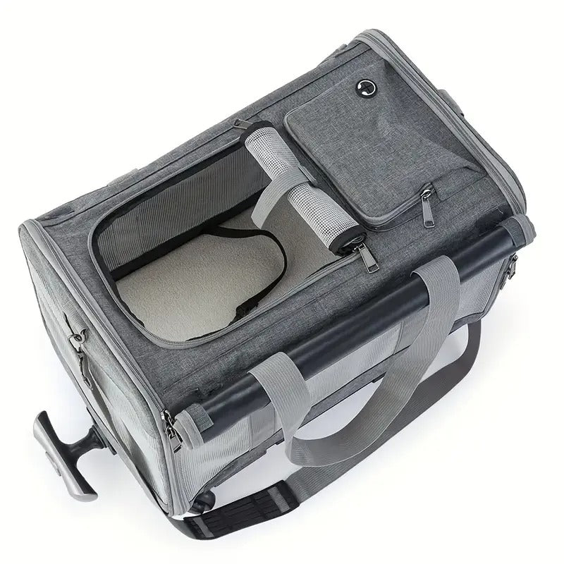Pet Carrier with Aluminum Frame and Removable Base