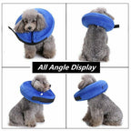 Blue Pet Dog Inflatable Soft Healing Collar Cone Wound Medical Cat Protective Jackets