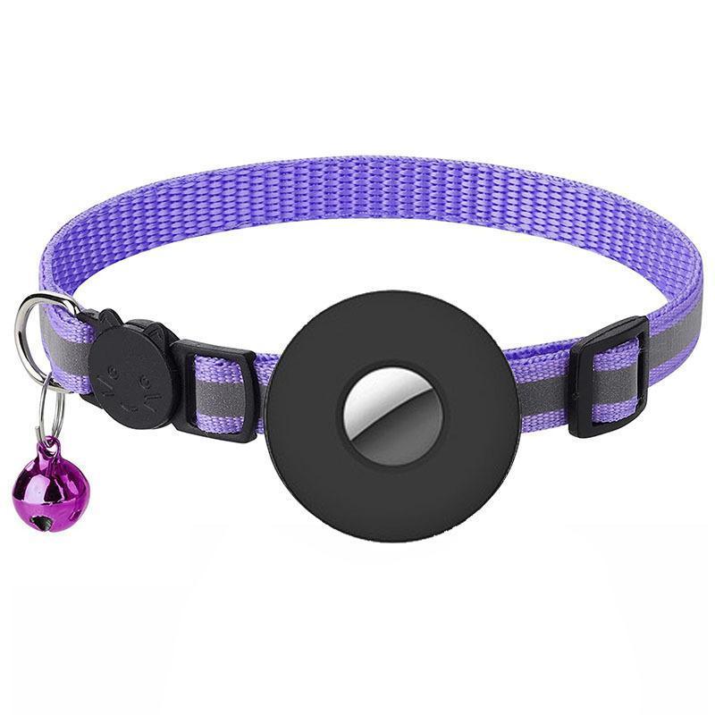Reflective Cat Collar with AirTag Holder