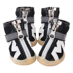 4PCS Breathable Soft Soled Dog Shoes for Small Dogs Four Seasons Pet Footwear