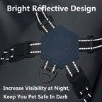 Reflective Dog Leash Vest Type Pet Harness Adjustable Chest Strap Small Dogs