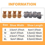 Winter Pet Dog Snow Boots Teddy Puppy Non-Slip Cotton Shoes Warm Puppy Foot