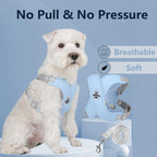 Reflective Dog Leash Vest Type Pet Harness Adjustable Chest Strap Small Dogs