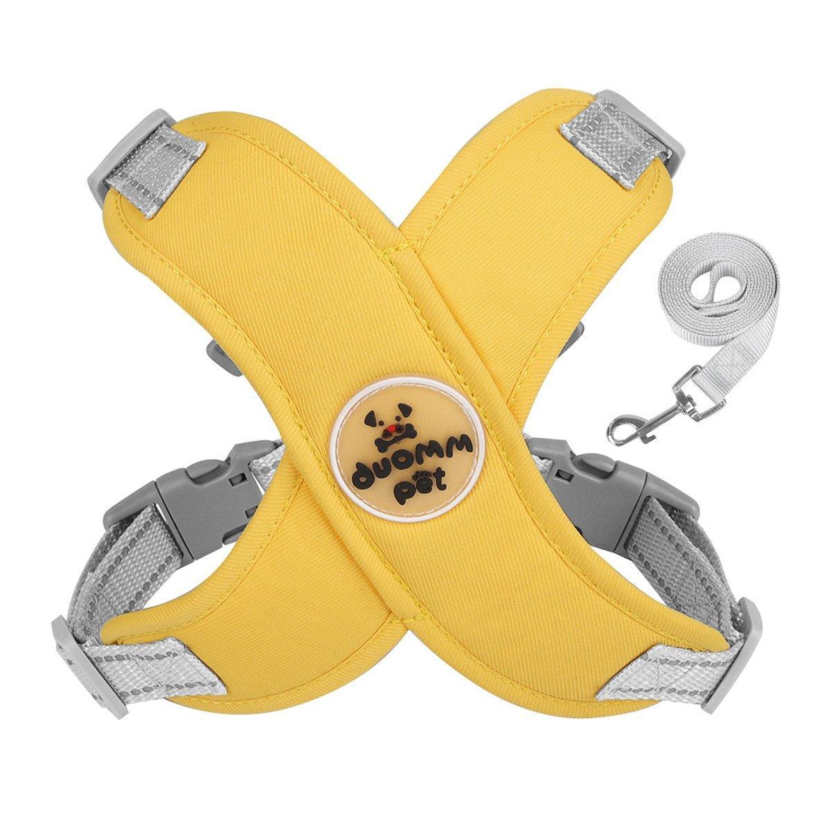 Reflective Dog Leash Vest Type Pet Harness Adjustable Chest Strap Small Dogs