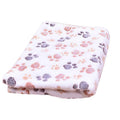 Large Size Pet Mat Paw Print Cat Dog Puppy Fleece Soft Pet Blanket Bed Cushion