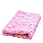 Large Size Pet Mat Paw Print Cat Dog Puppy Fleece Soft Pet Blanket Bed Cushion