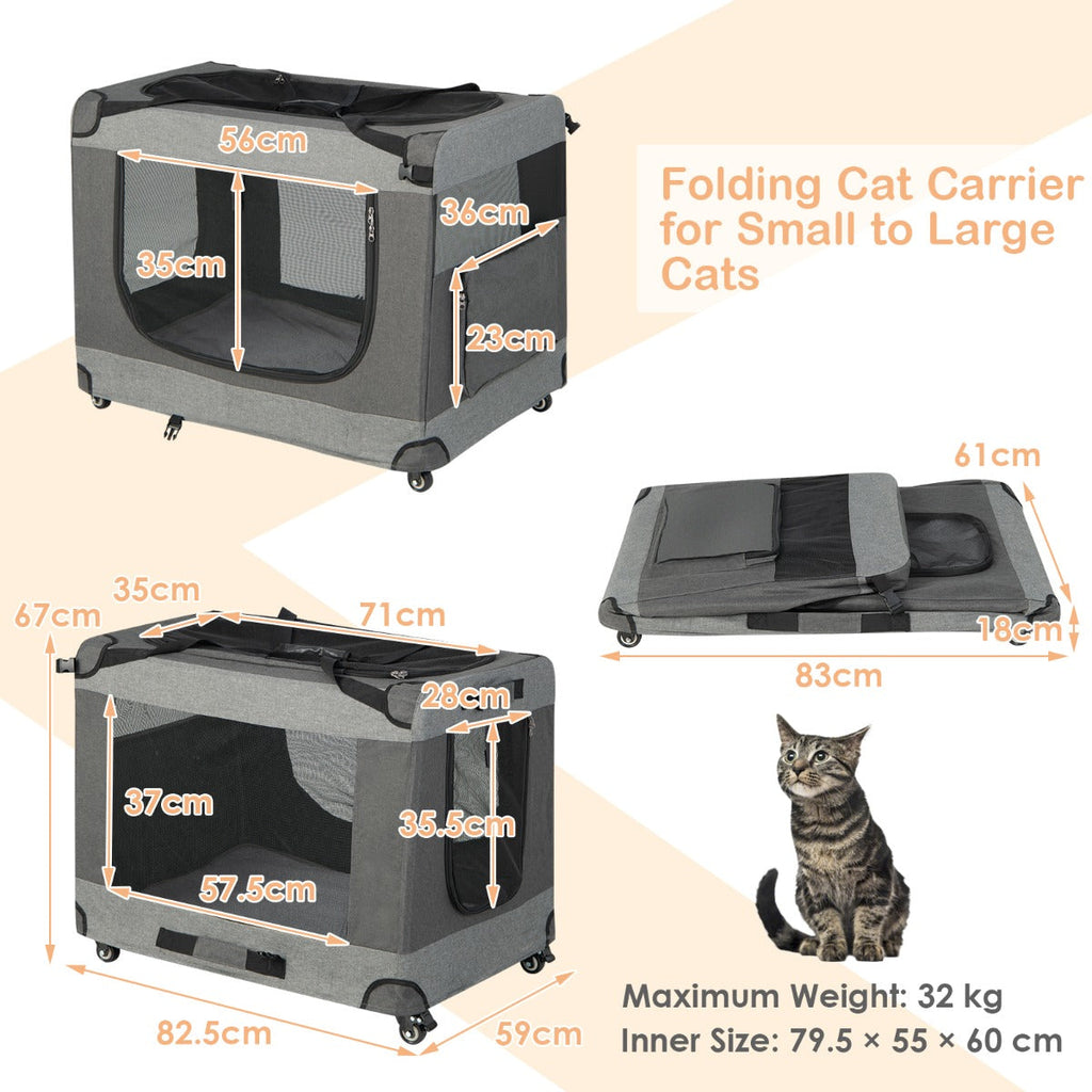 Large Foldable Cat Racing Cage with Shoulder Strap — view 4