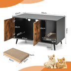 NNECW Modern Hidden Cat Litter Box Furniture for Indoor Cats-3