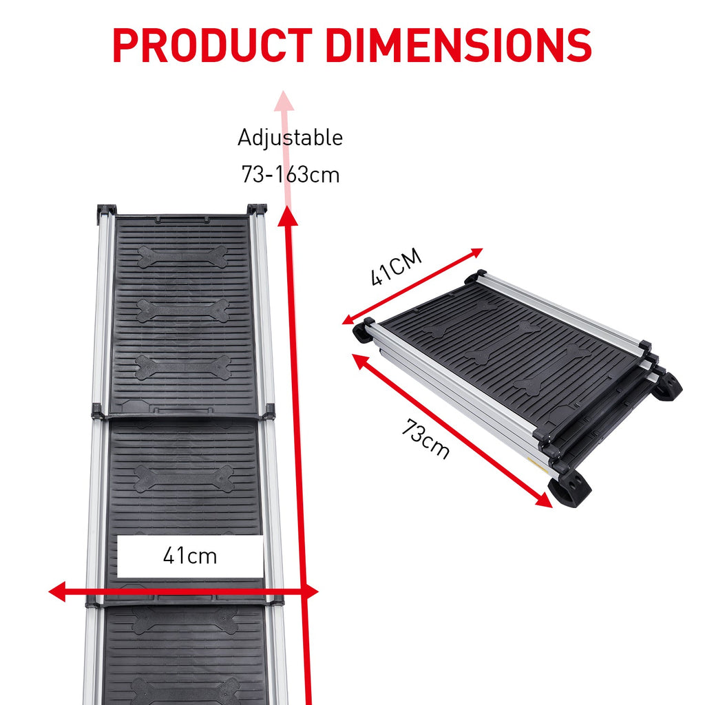 NNEDPE Heavy-Duty Aluminium Telescopic Pet Ramp-2