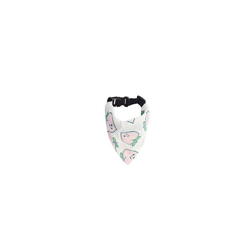 Pet Bandana-Style Collar Saliva Towel Adjustable For Cat Kitten Dog Puppy L Size