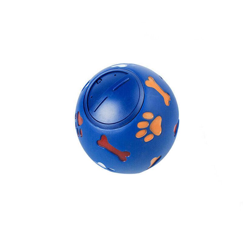 11cm Dog Pet Fun Tough-Treat Ball Tumbler Mental Food Dispenser Feeder Puzzle Toy