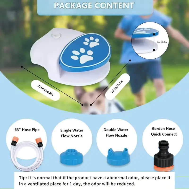 Pet Step-On Outdoor Water Fountain Toy